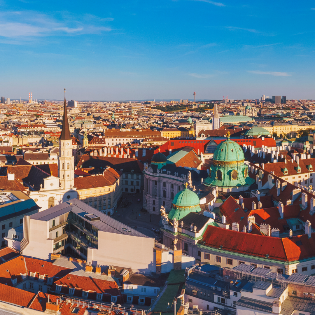 Austrian city skyline