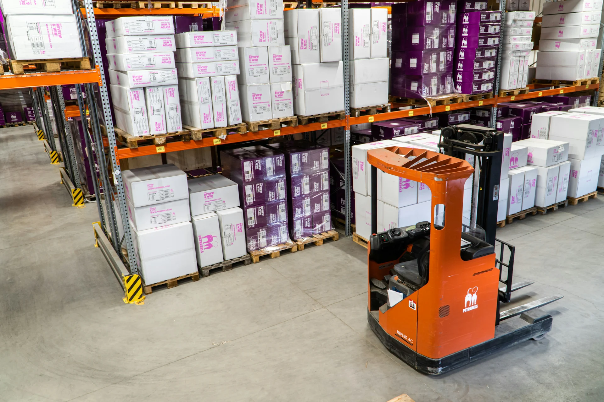 Forklift warehouse stock