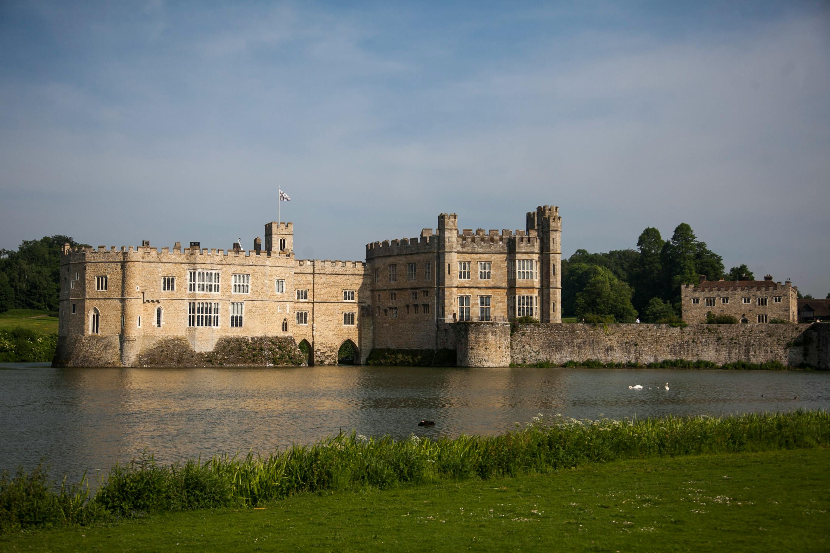 Photo of a Castle surrounded by a moat