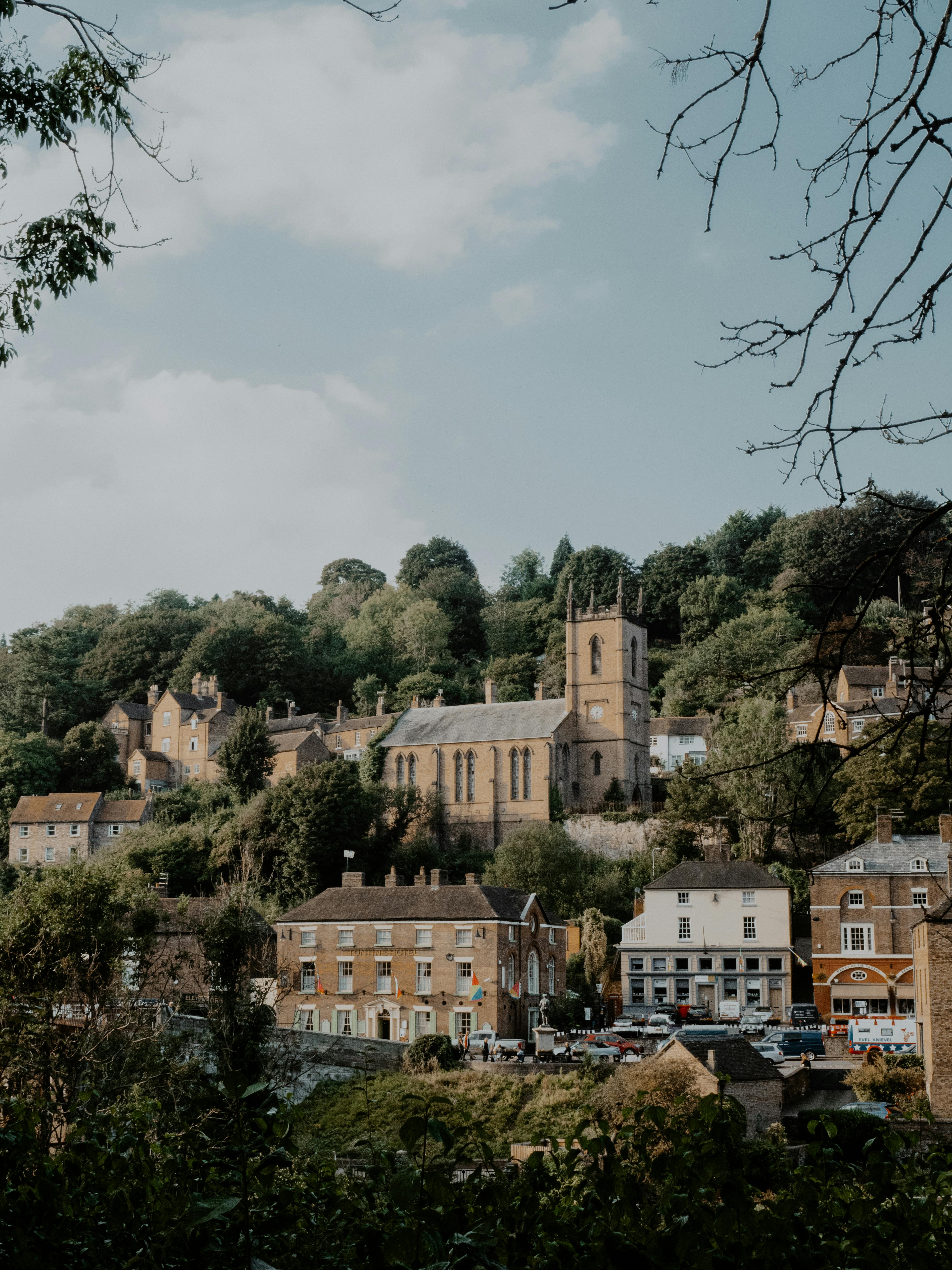 The town of Ironbridge, Shropshire