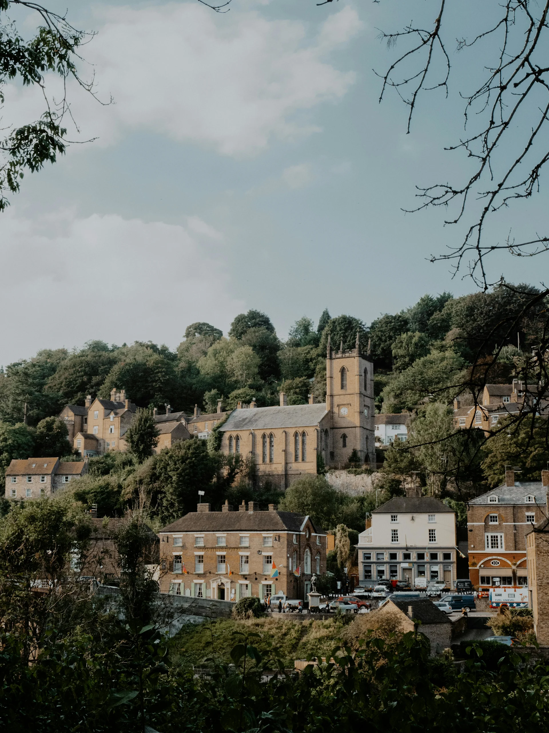 The town of Ironbridge, Shropshire