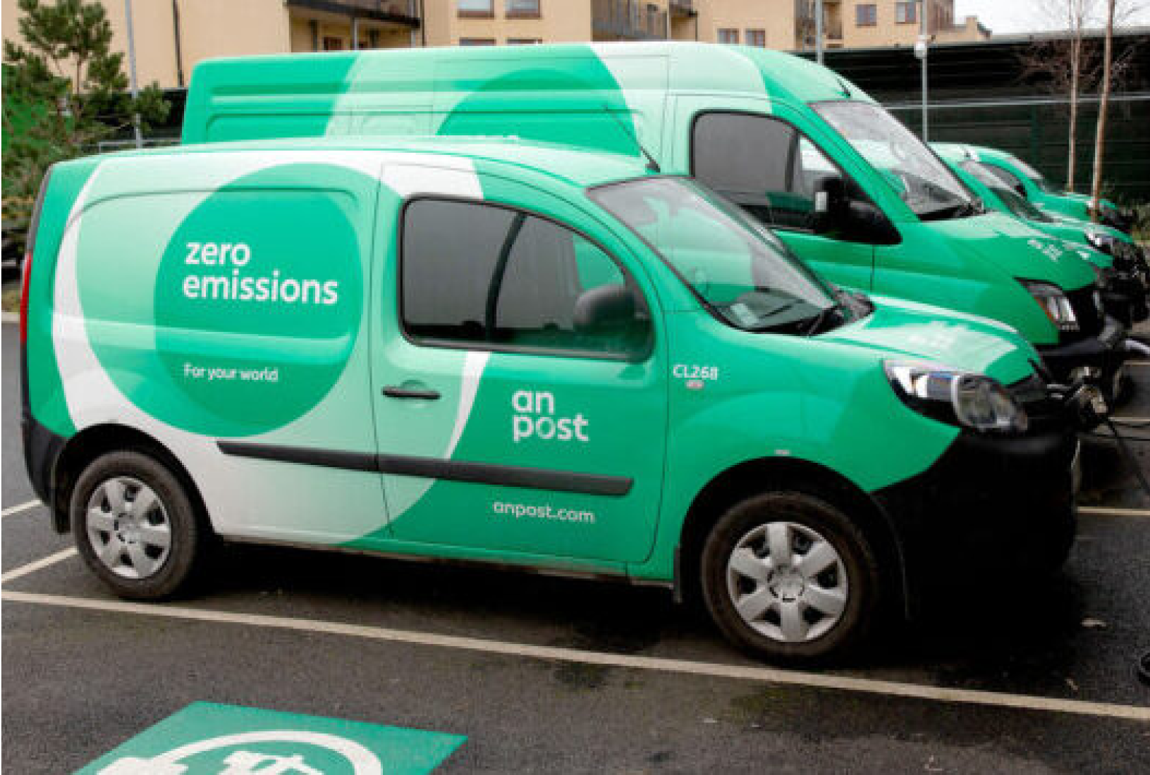 An Post courier van parked