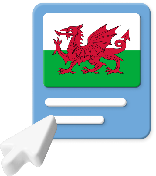 Wales Flag Graphic