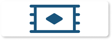 Blue animated rug on white rectangle