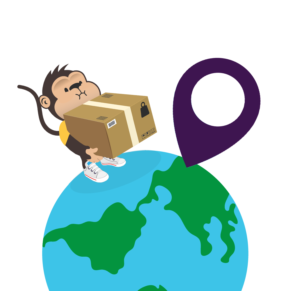 Parcel Monkey carrying package internationally