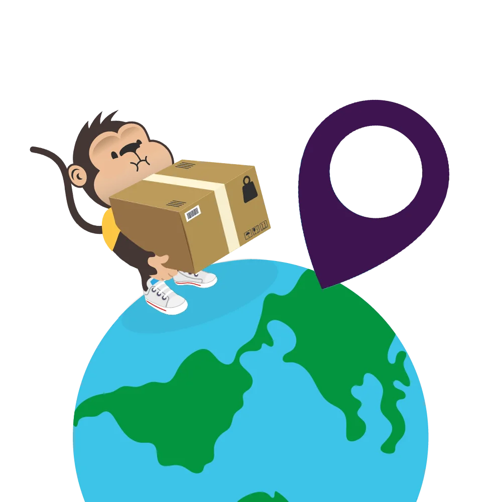 Parcel Monkey carrying package internationally