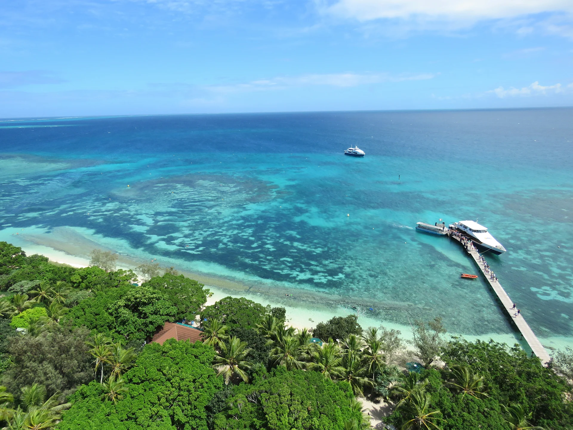 Wonderful view from the Amédée lighthouse, in New Caledonia.