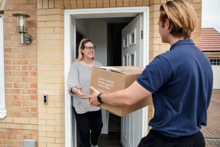 Man delivering parcel