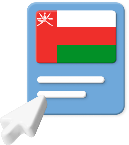 Mouse clicking on Oman flag