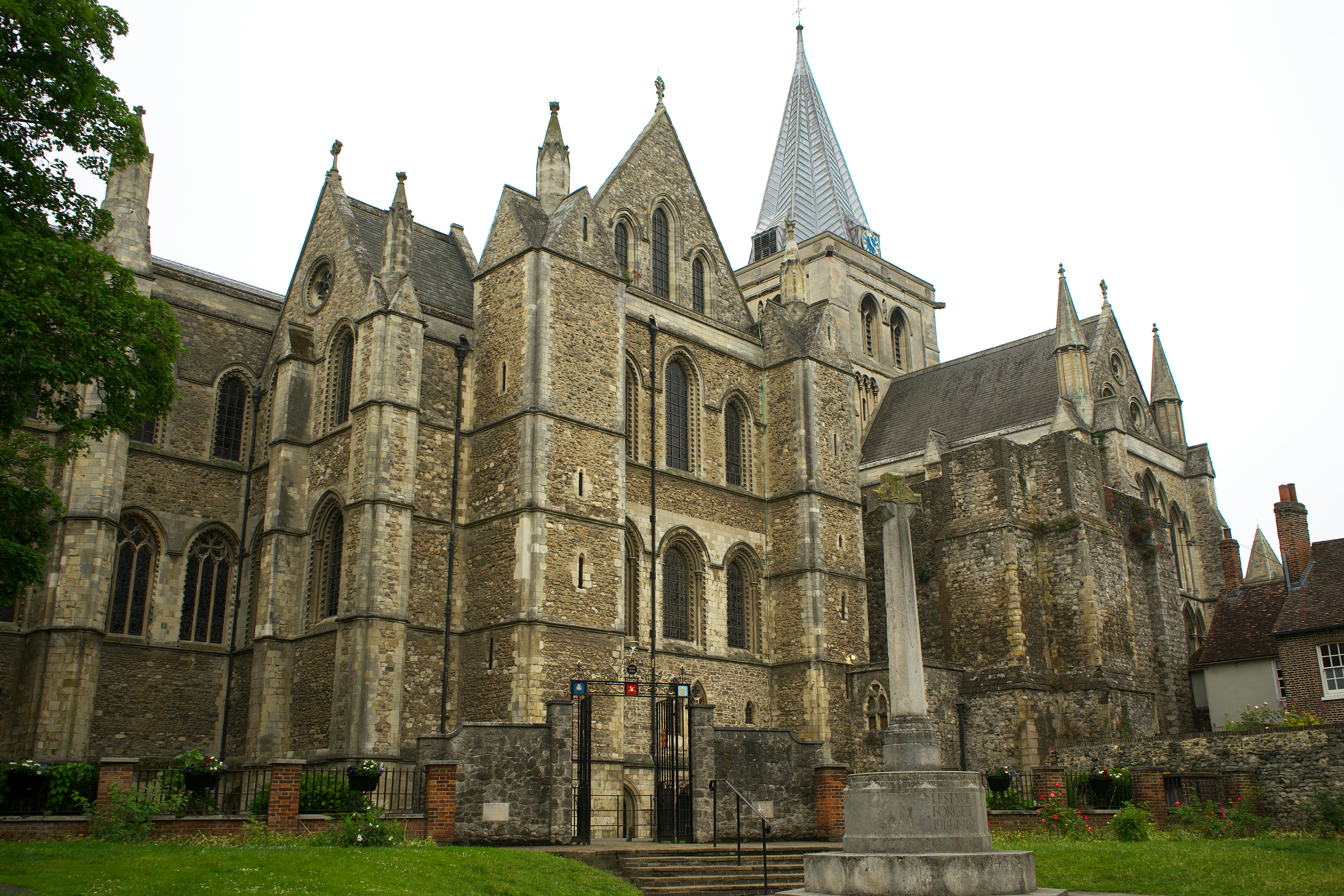 Rochester Cathedral in Low Angle Shot