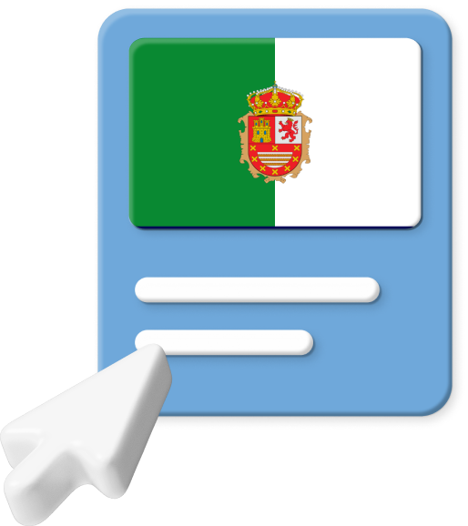 Fuerteventura flag on web page graphic