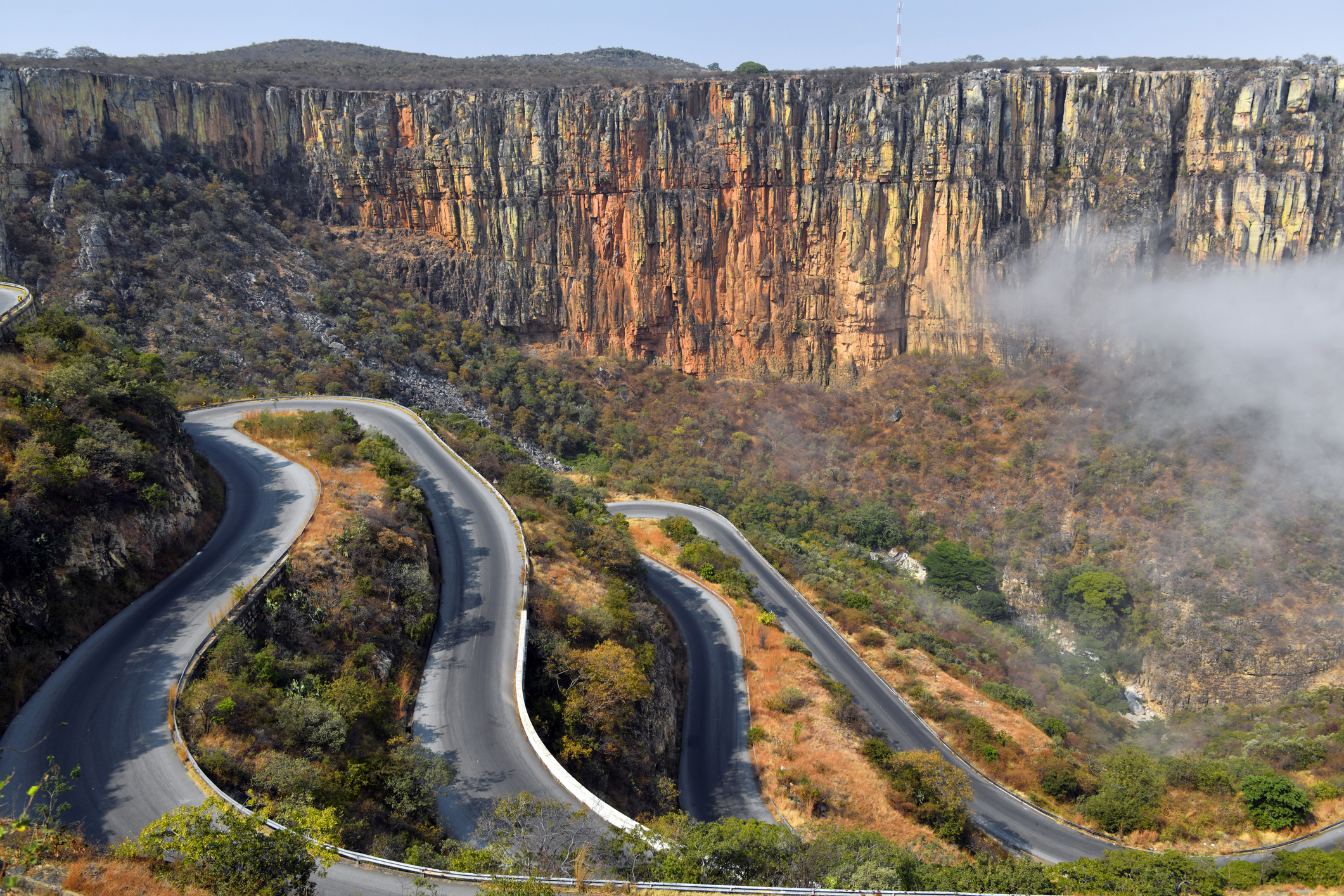 Winding roads in Angola