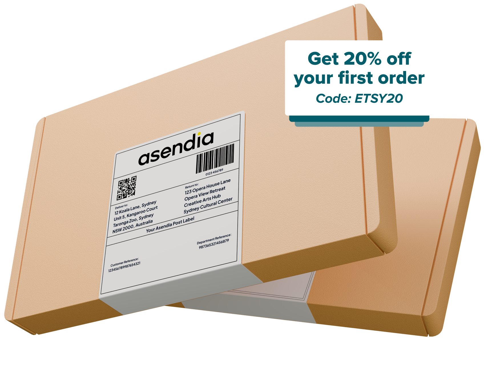New image, with updated 20% offer and AU to AU addresses