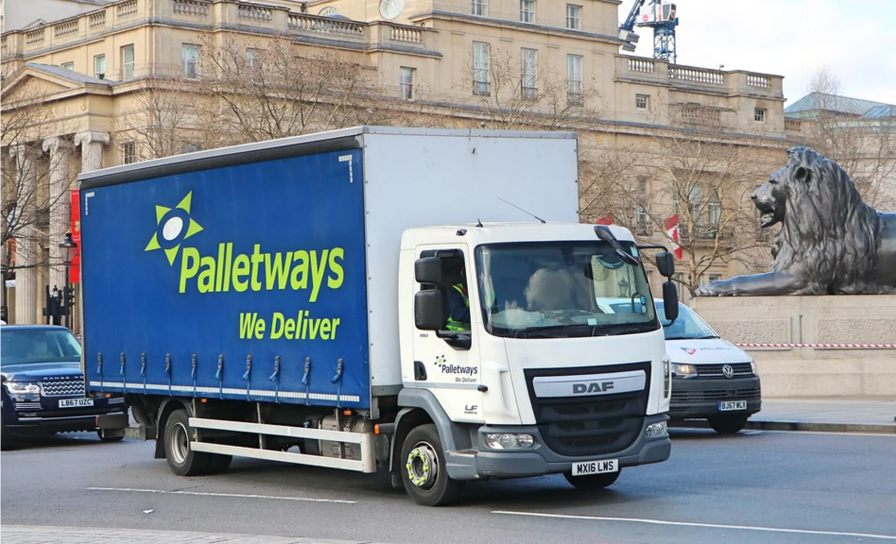 Palletways lorry on road