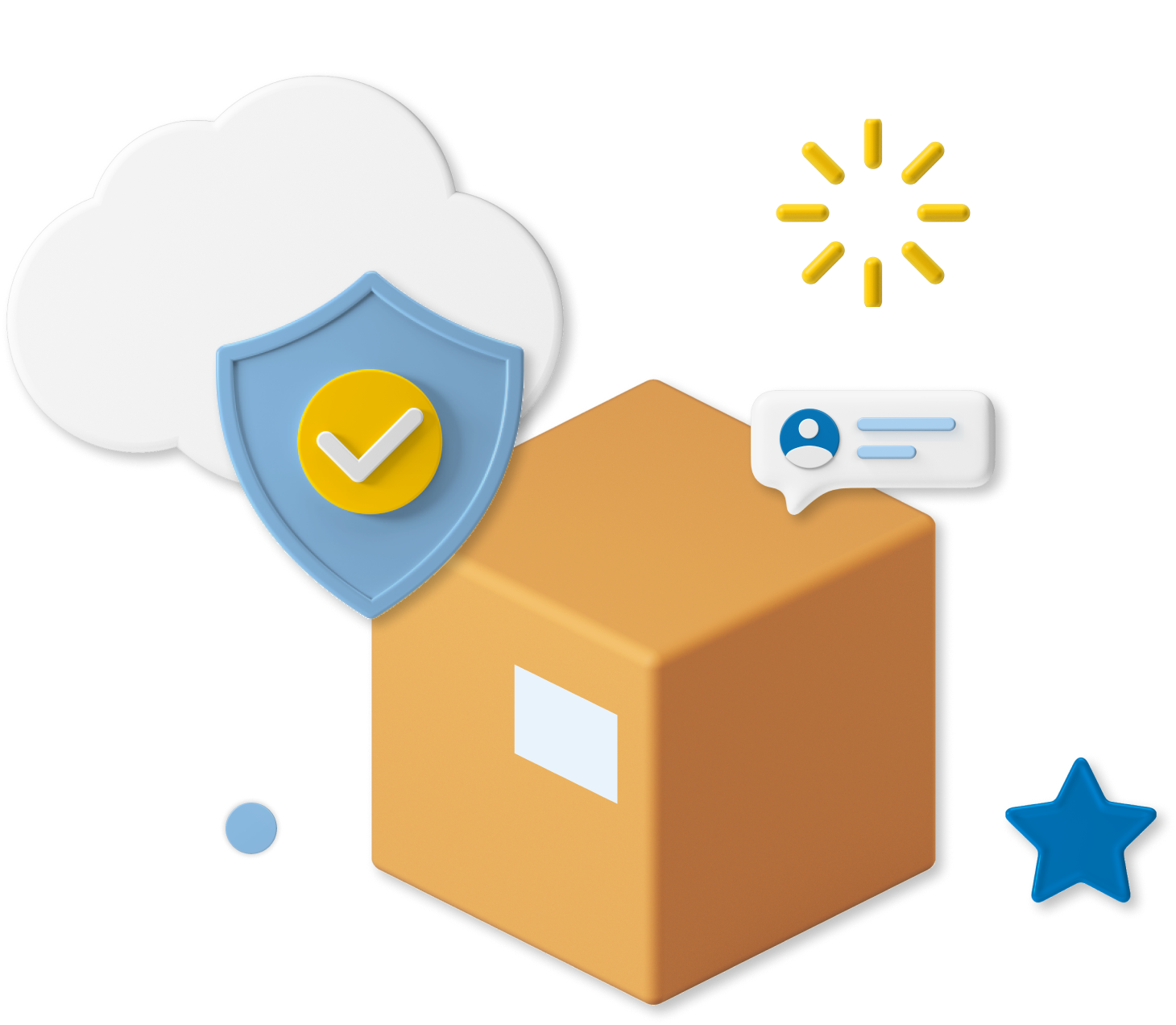 Box with shield icon