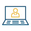 Laptop account graphic