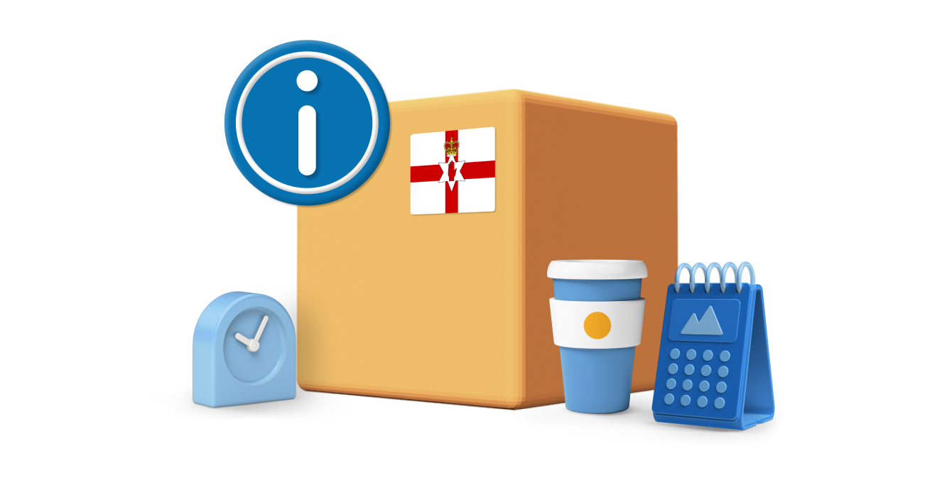 northern ireland parcel icons