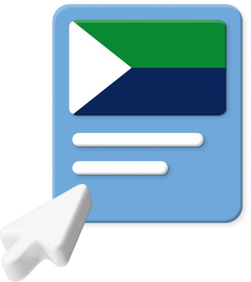 El Hierro flag on web page graphic