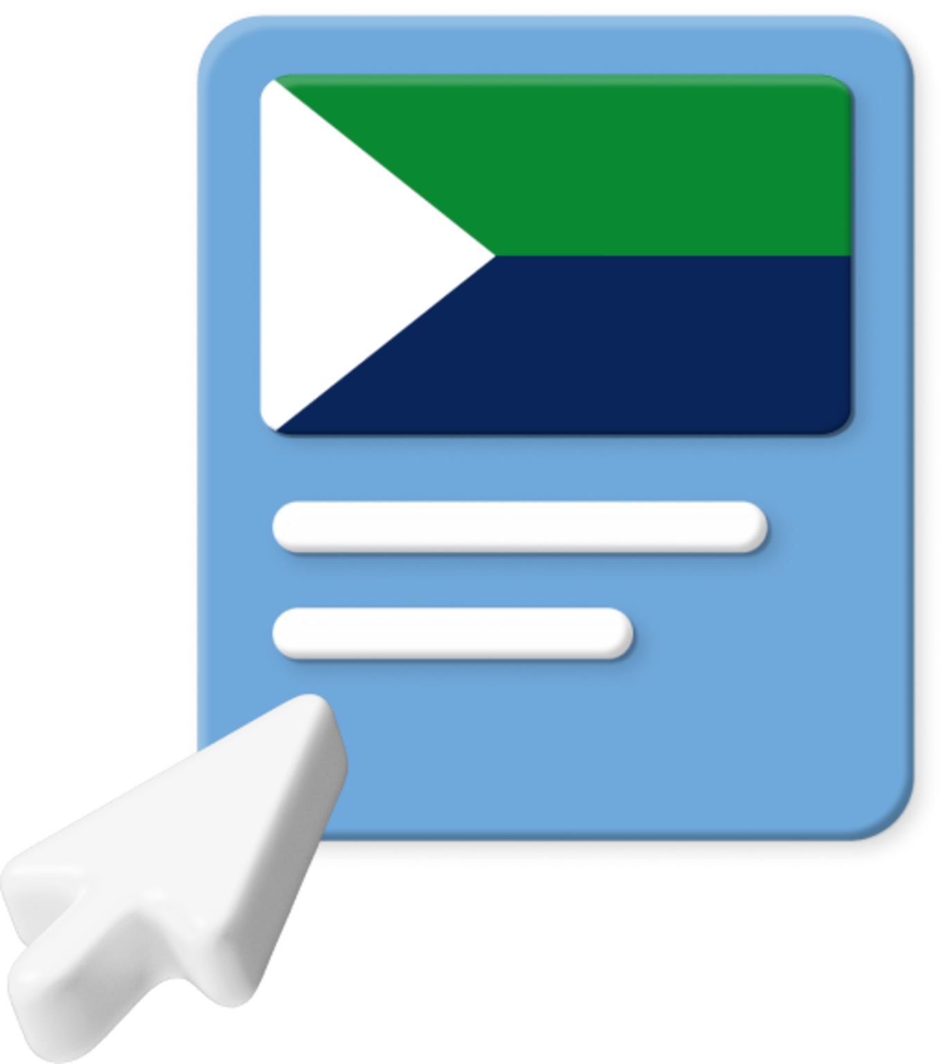 El Hierro flag on web page graphic
