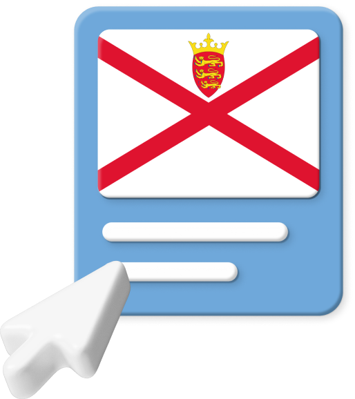 Jersey flag with cursor icon