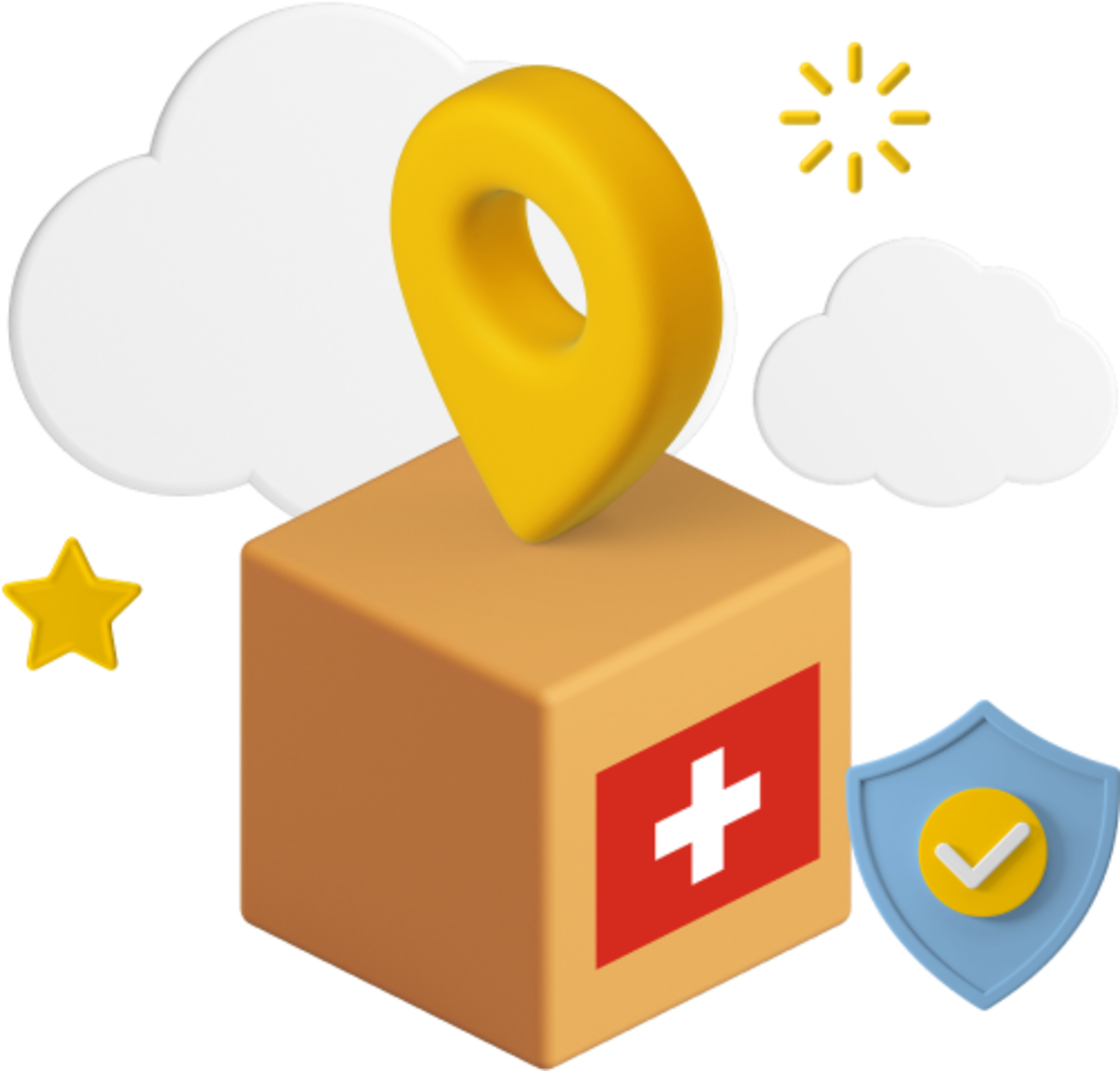 Switzerland Parcel and Icons