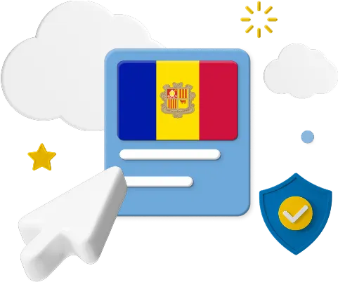 Angola flag on website graphic