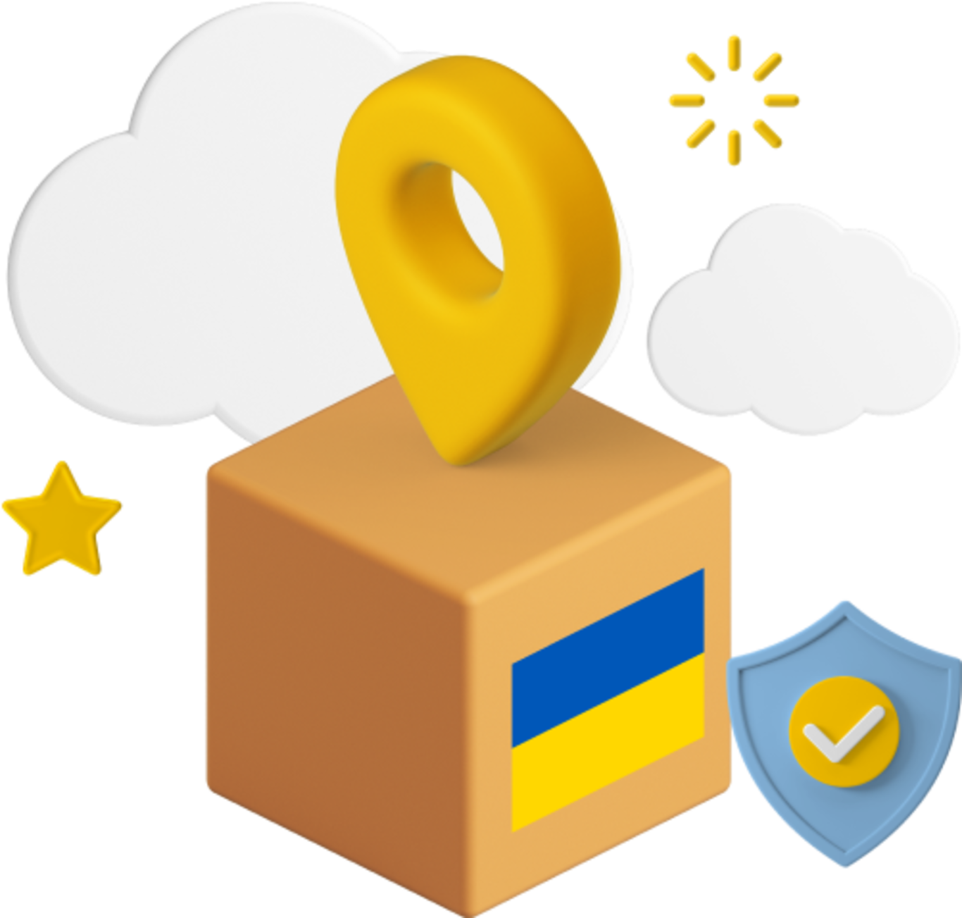 Ukraine Parcel with icons
