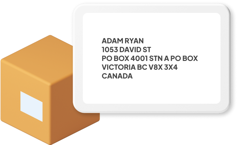 Image of Canadian address format