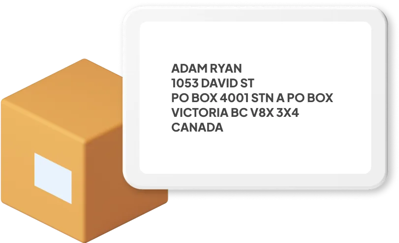 Image of Canadian address format