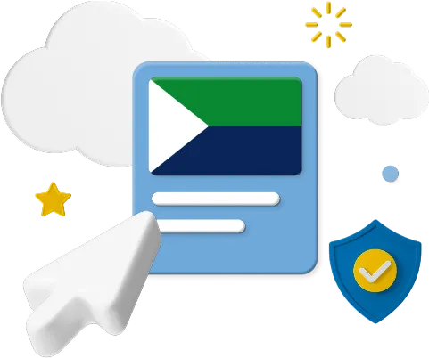 El Hierro flag on website graphic