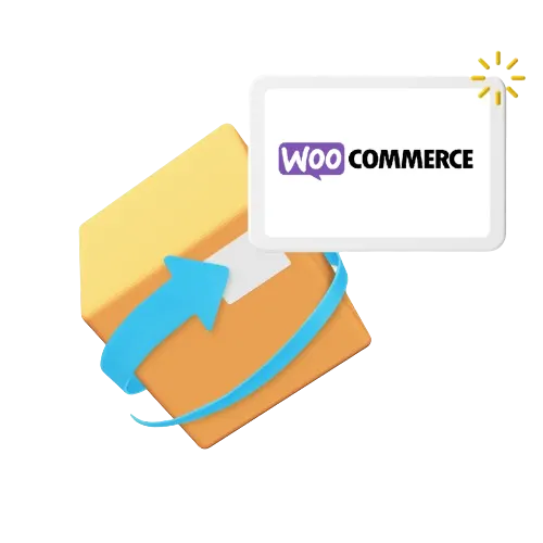 Graphic of WooCommerce Logo on Parcel