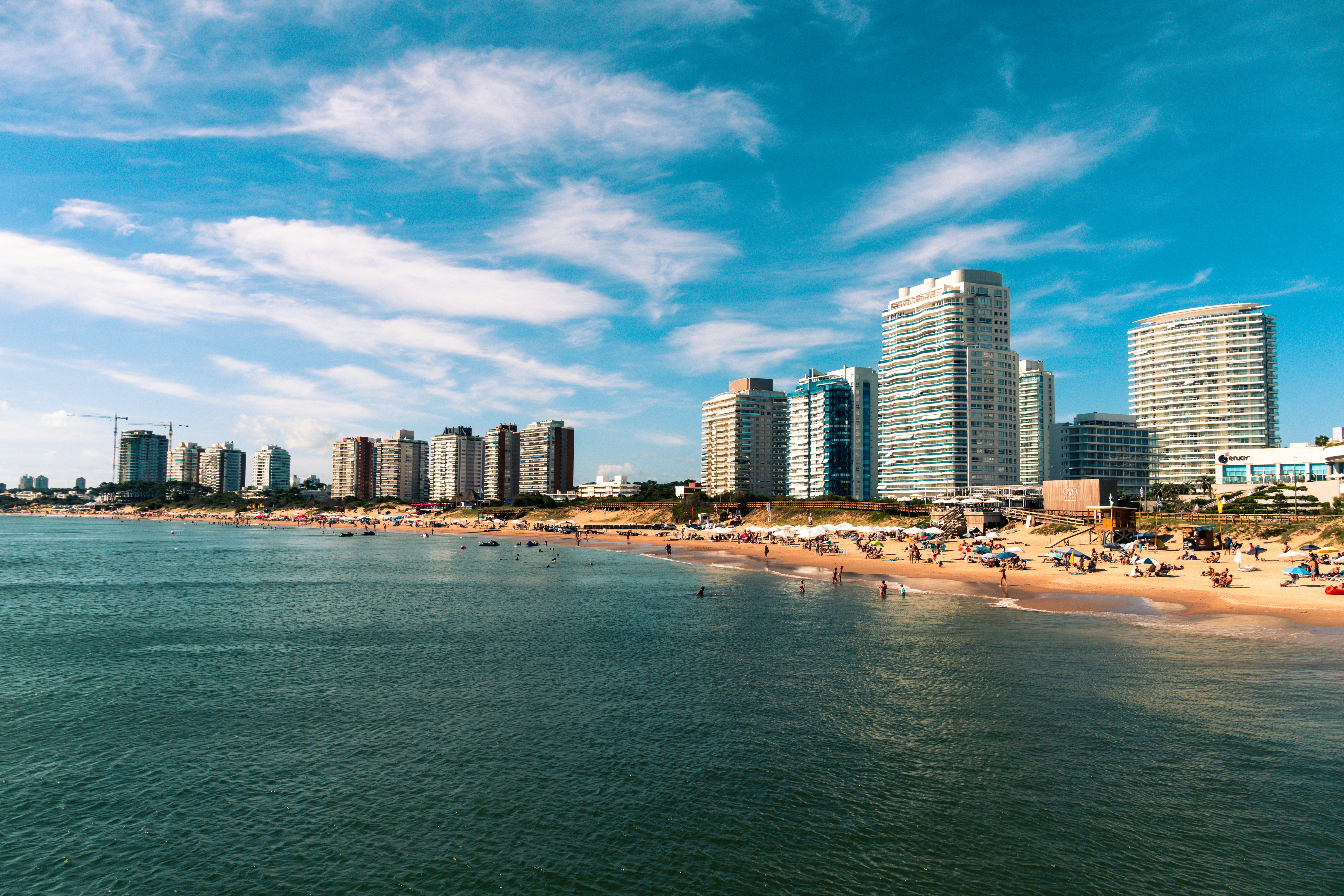 City of Punta del Este Uruguay. Beach
