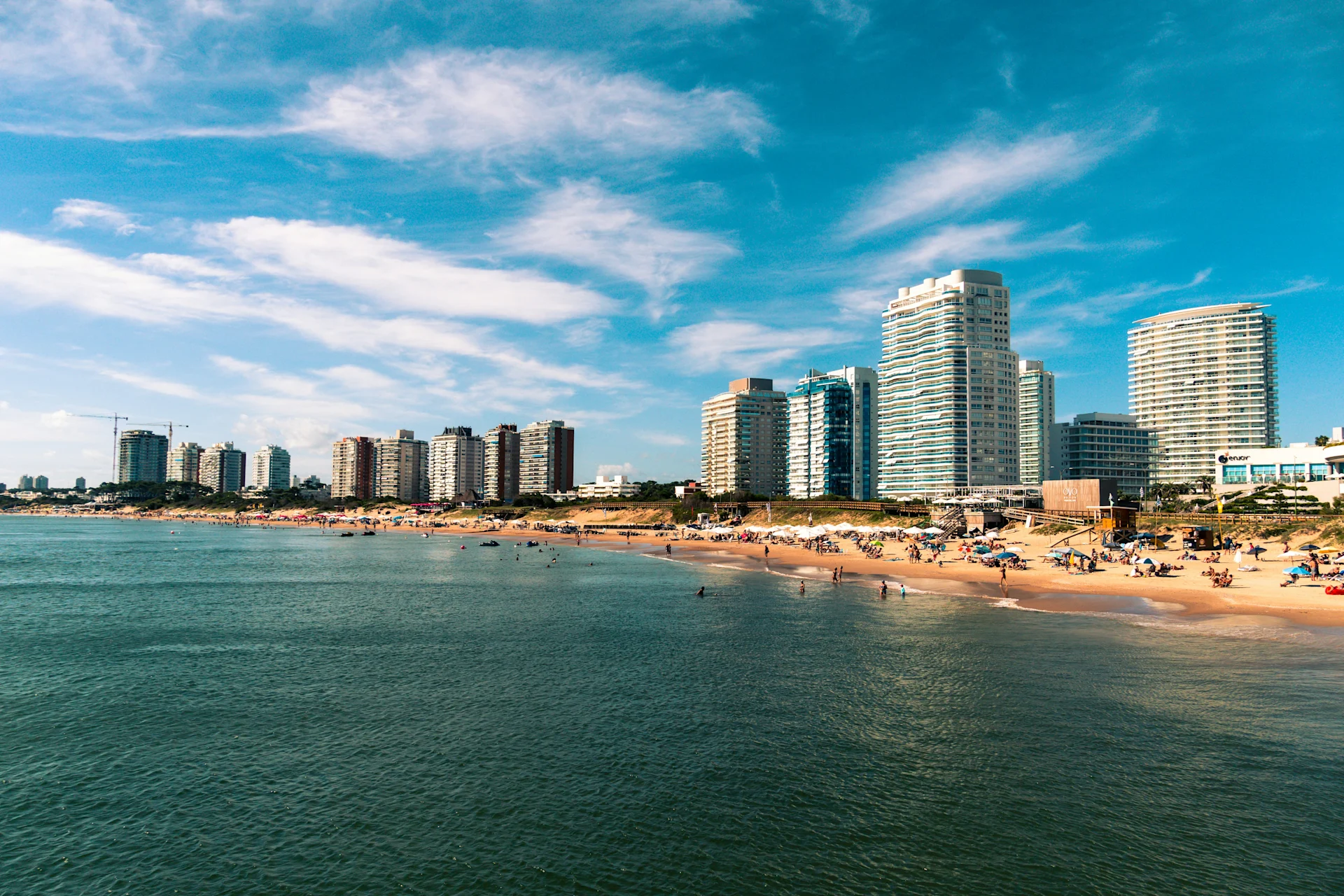 City of Punta del Este Uruguay. Beach