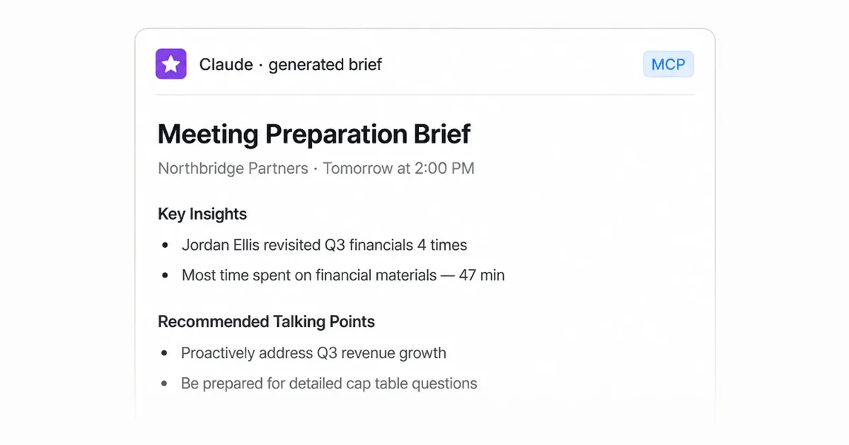 MCP AI meeting preparation