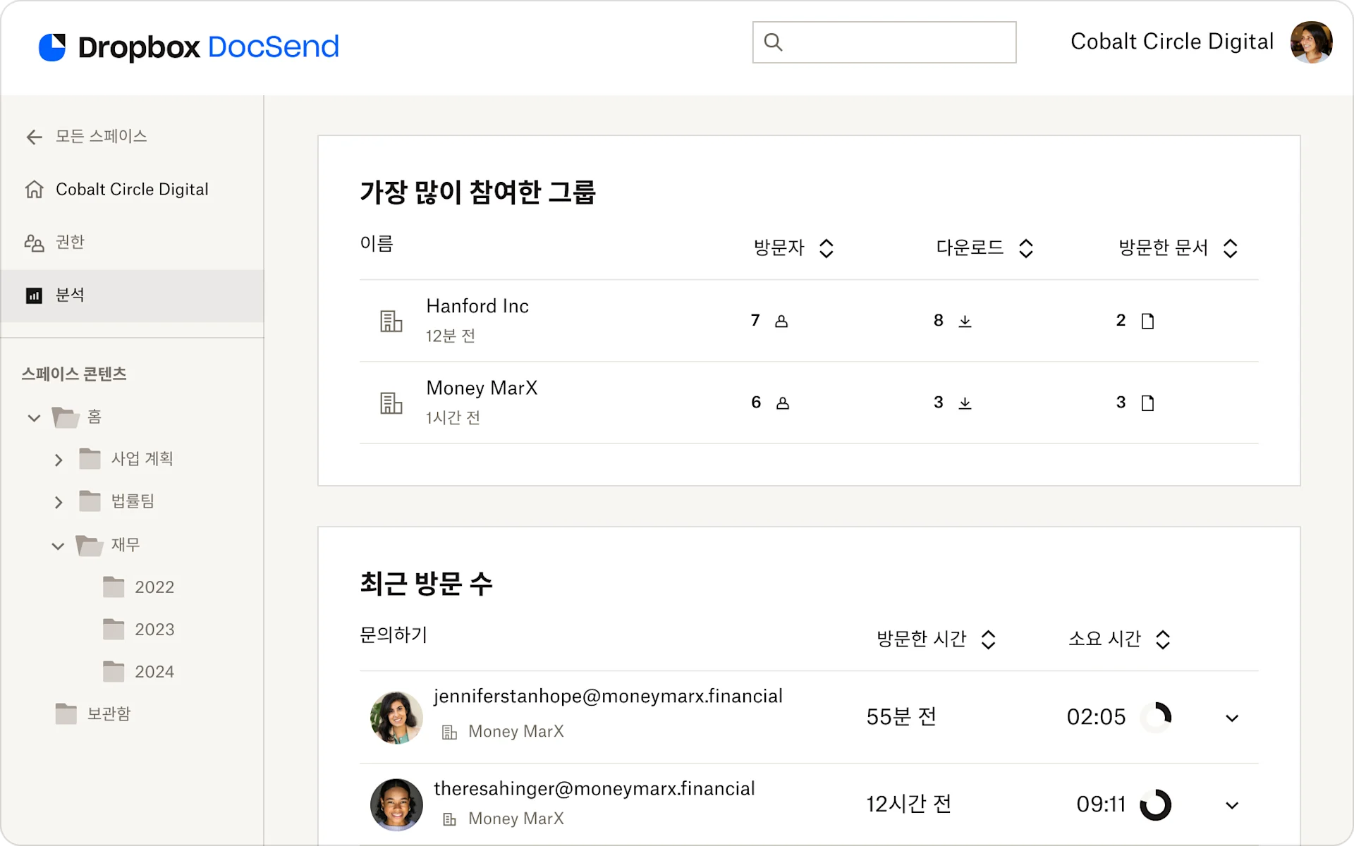 Document analytics