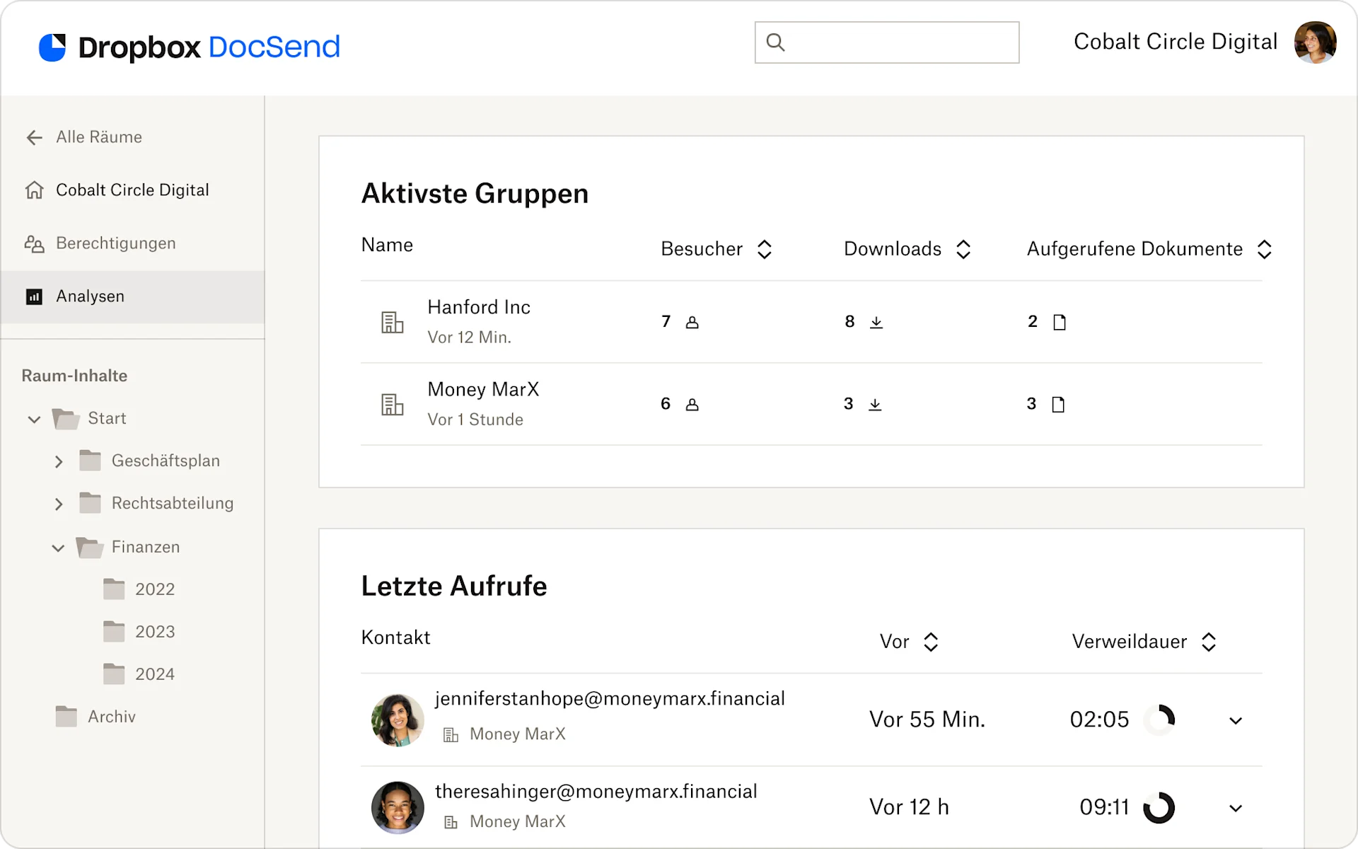 Document analytics