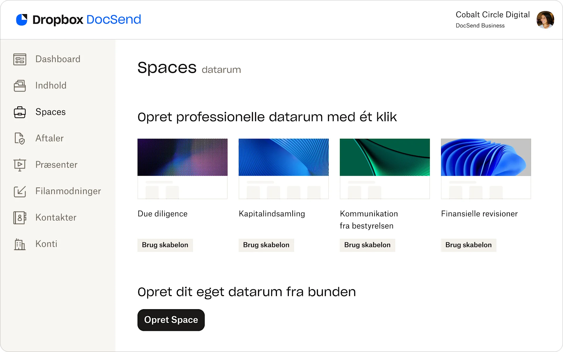 Space templates