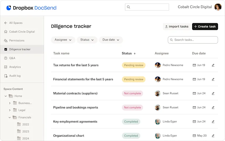 New Diligence tracker feature helps M&A streamlines due diligence and ...