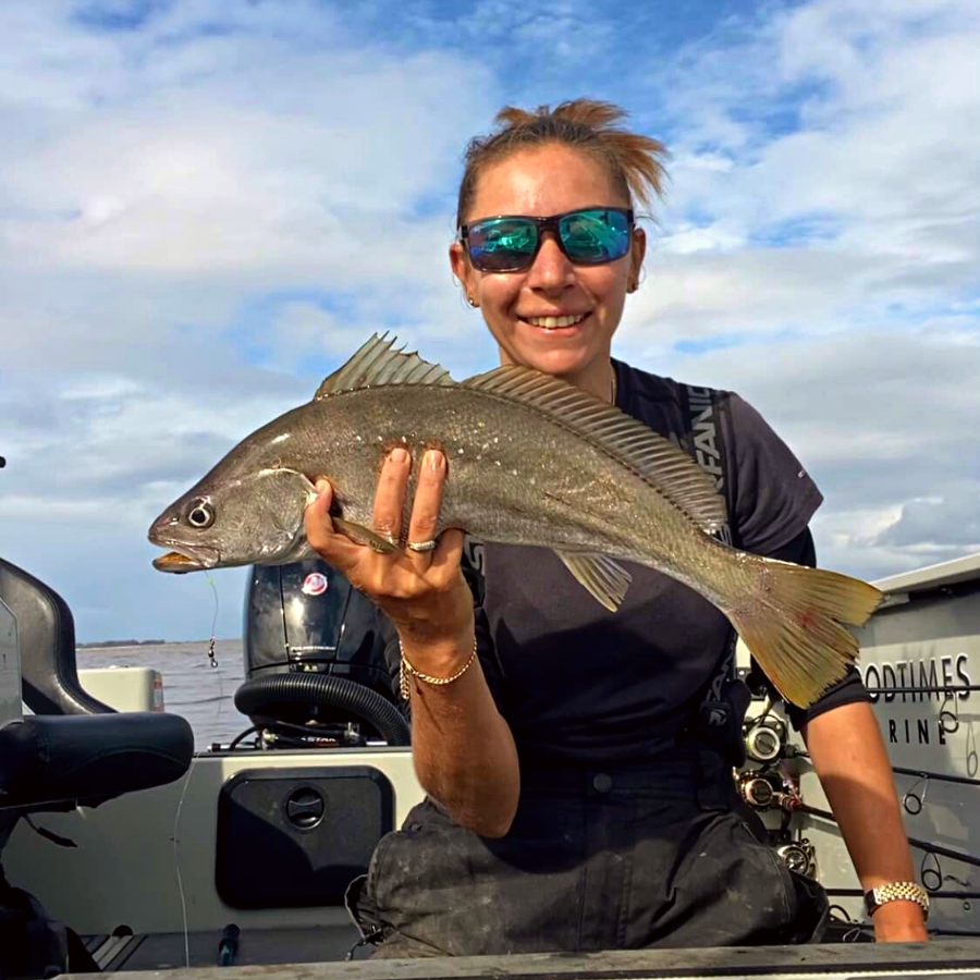 women fishing