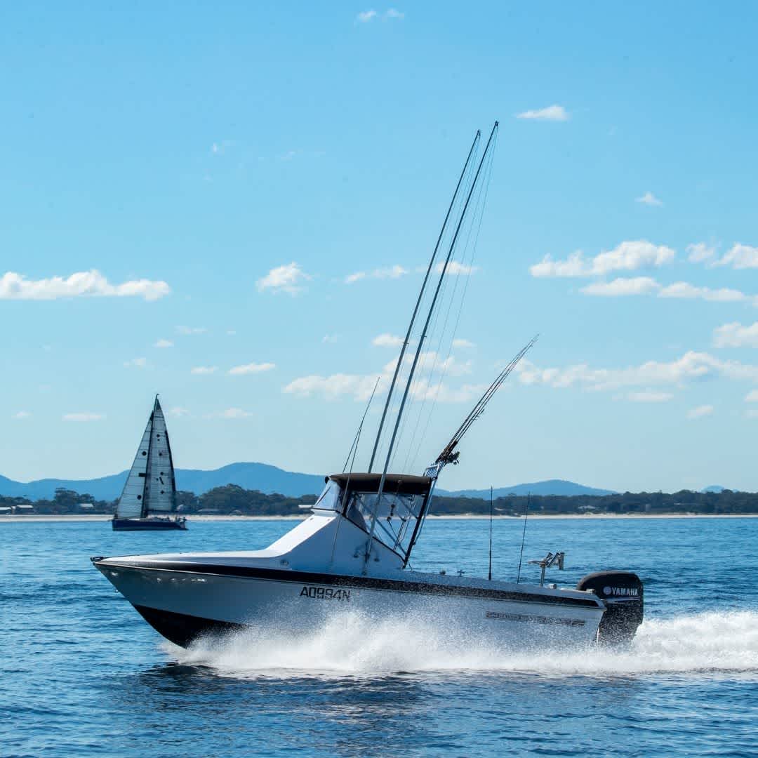 Fishing boat in Port Stephens. Photo: Rodd Owen