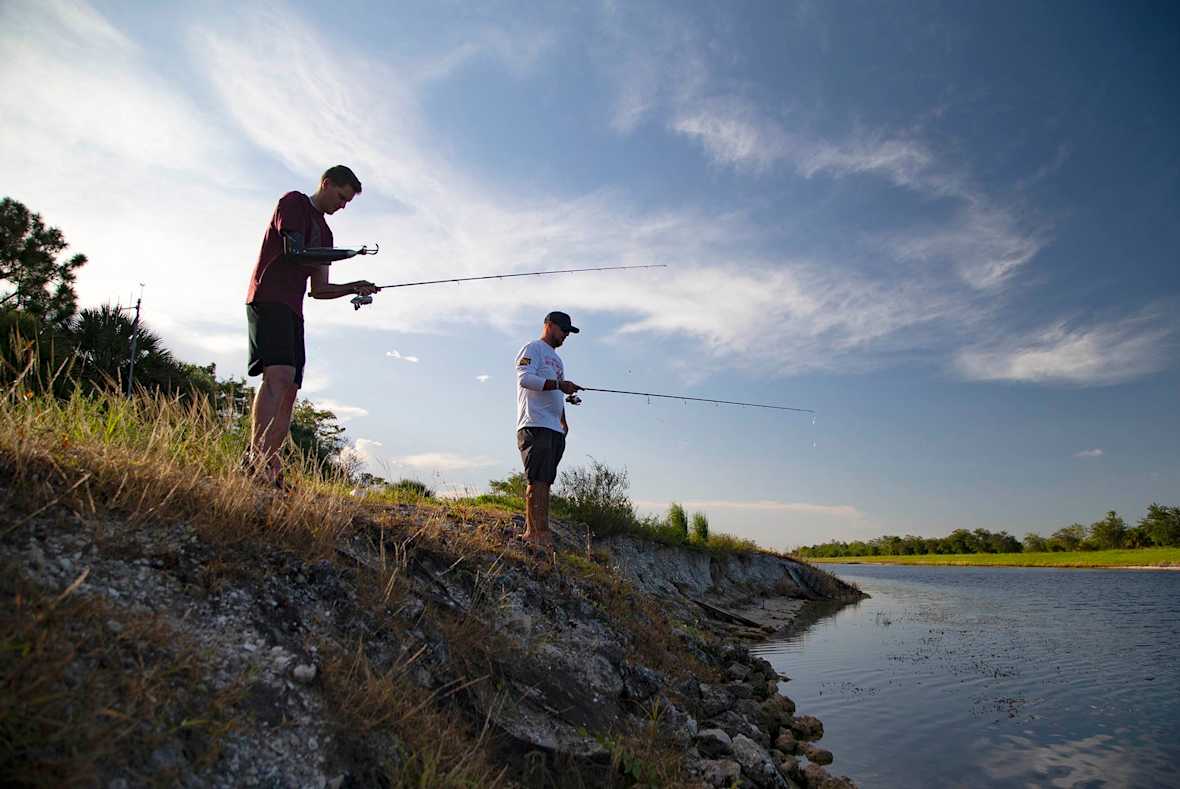 Carter Viss fishing with Andy