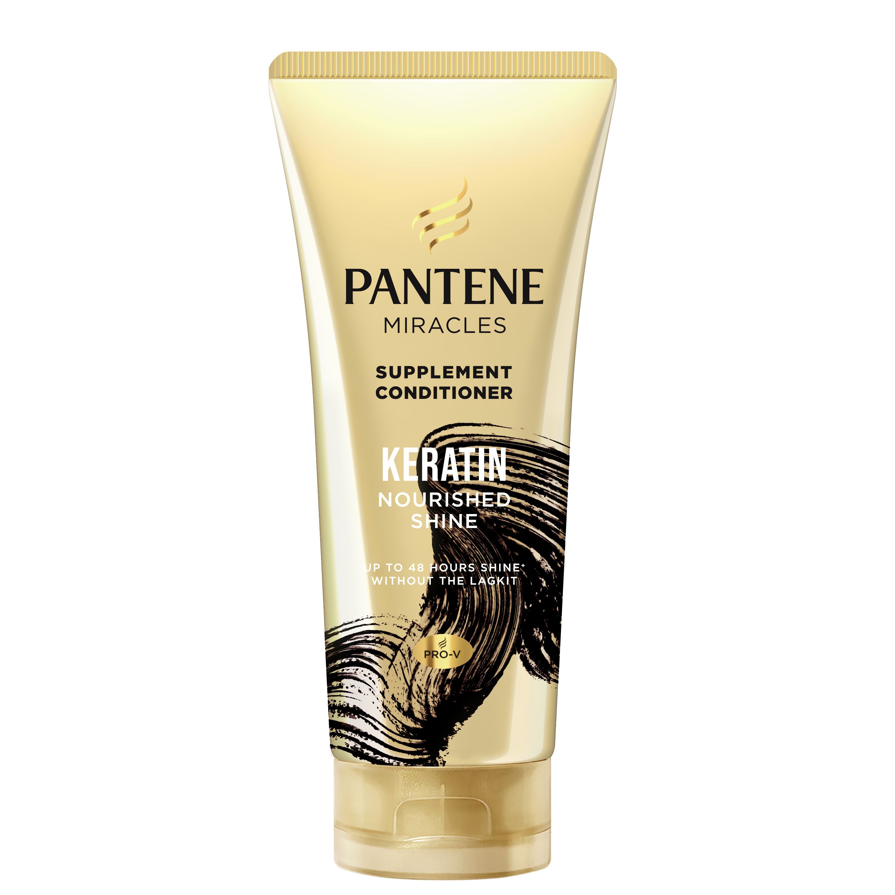 Pantene Keratin Nourished Shine Conditioner 300ML for smooth shiny frizz-free hair Front