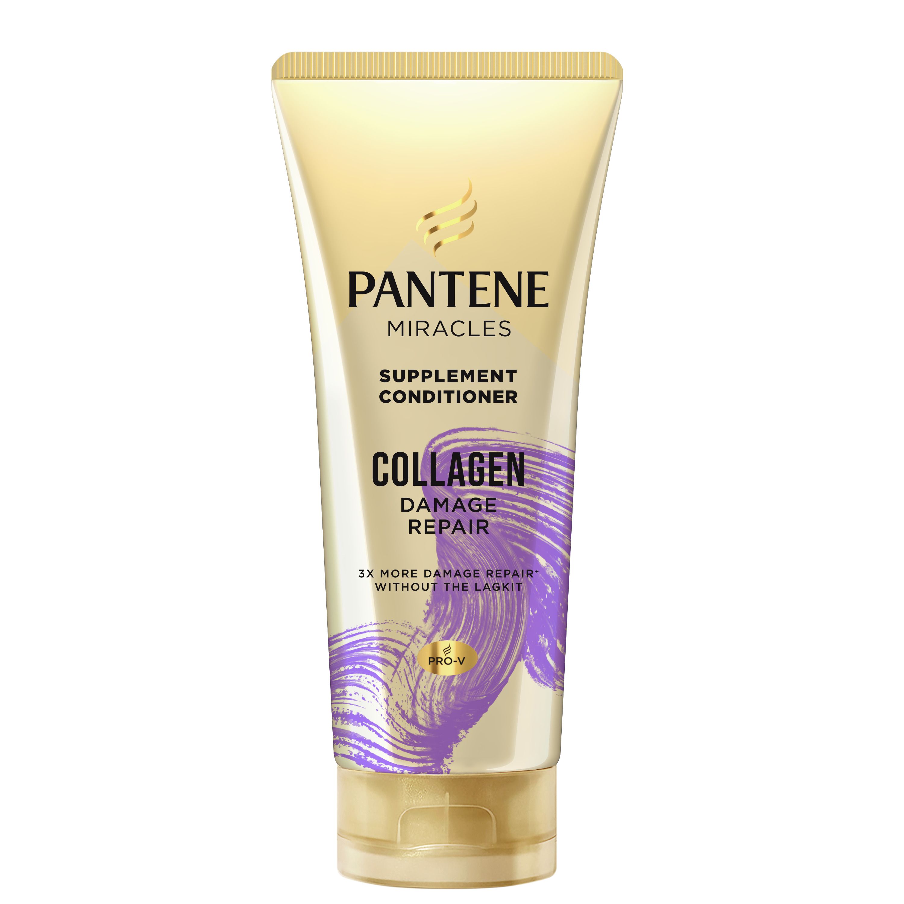 Pantene Collagen Damage Repair Conditioner 300ML for restoring damaged hair strength and smoothness Front