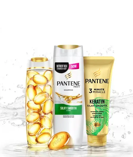 Pantene Silky Smooth Care Collection Banner