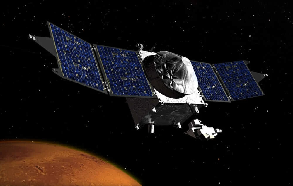 maven space satellite in orbit