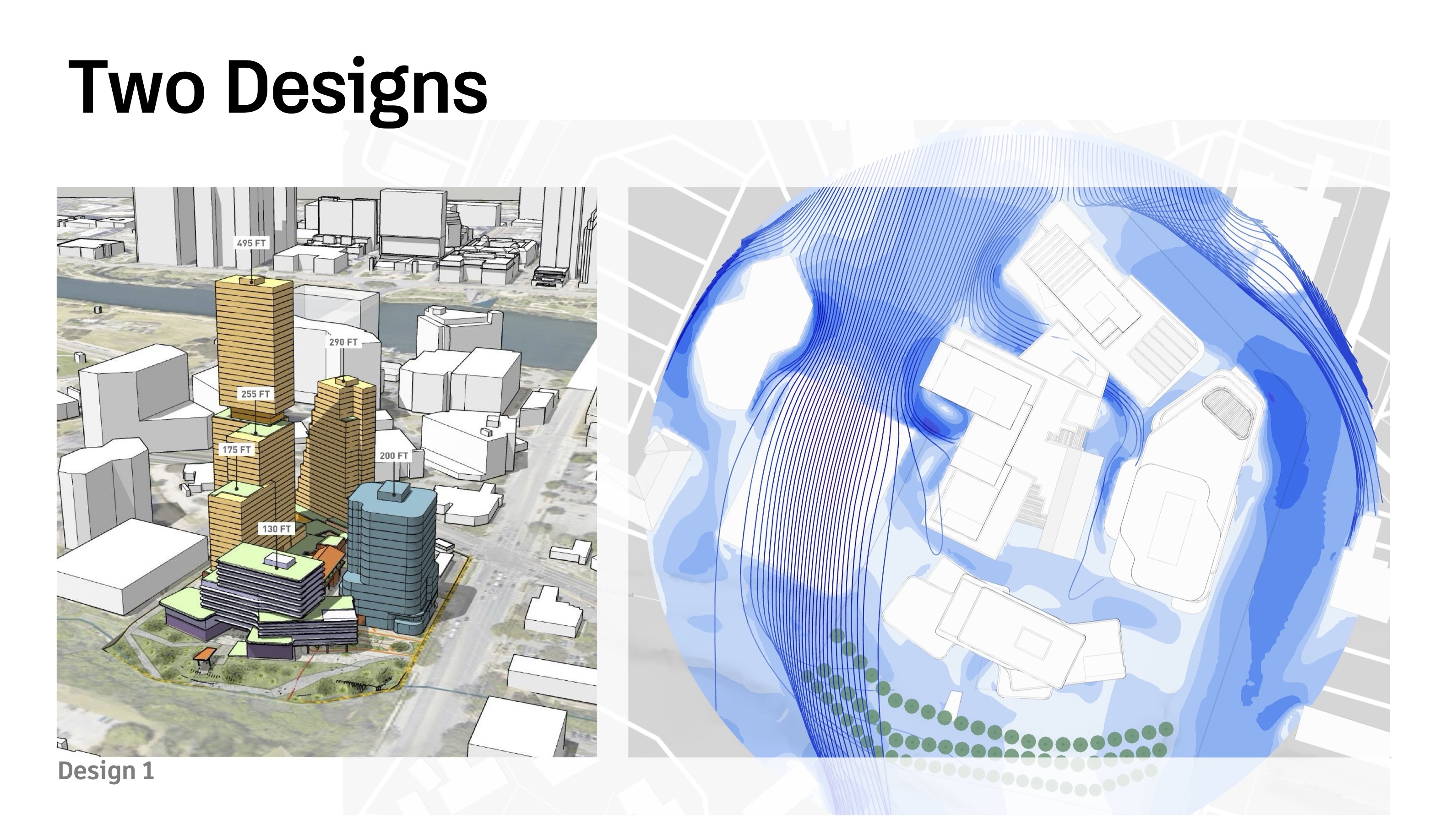 Comparison of designs 