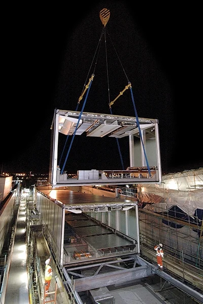 Heathrow extension work at night