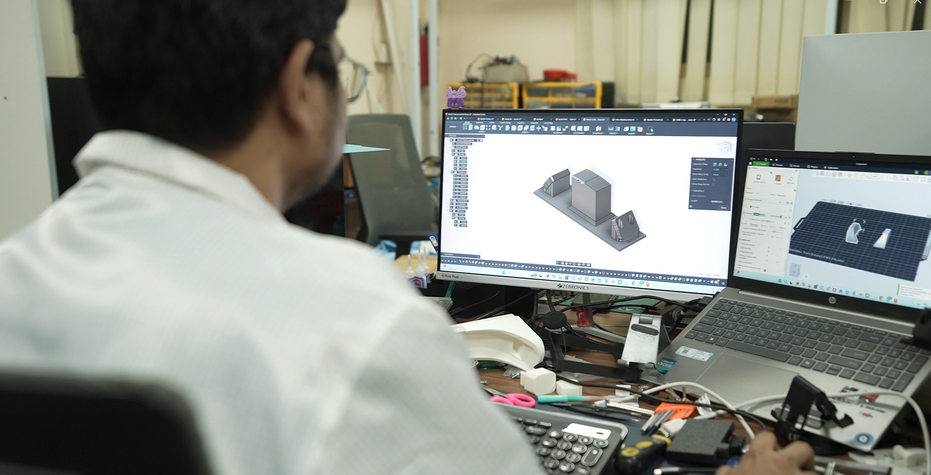 BluArmor employee working in Fusion