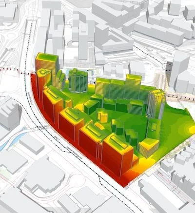Analyse du bruit dans Autodesk Forma.