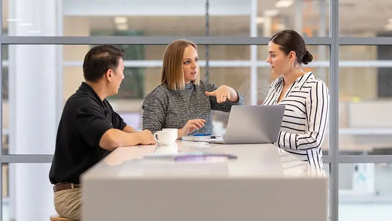 Contractors review documents and clarify queries.
